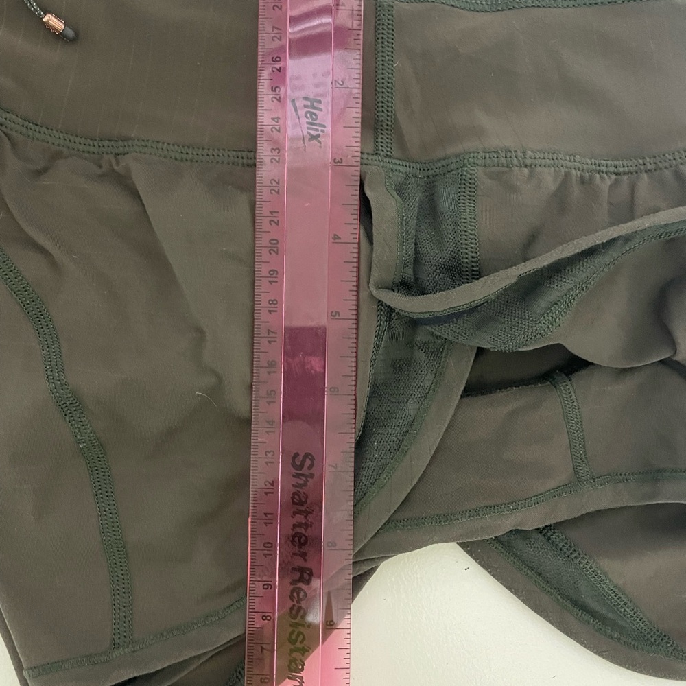 lululemon athletica Olive Green Athletic Shorts - Picture 6 of 6